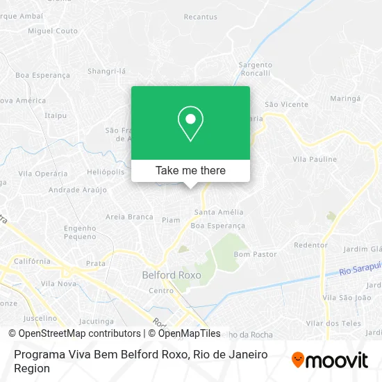 Programa Viva Bem Belford Roxo map