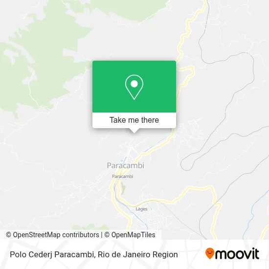 Polo Cederj Paracambi map