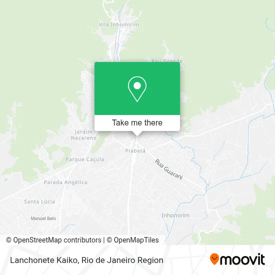 Lanchonete Kaiko map