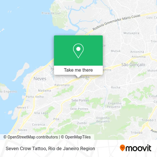 Seven Crow Tattoo map