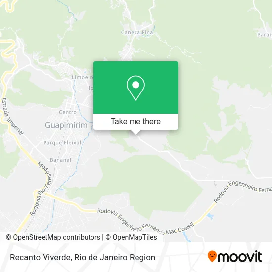 Recanto Viverde map