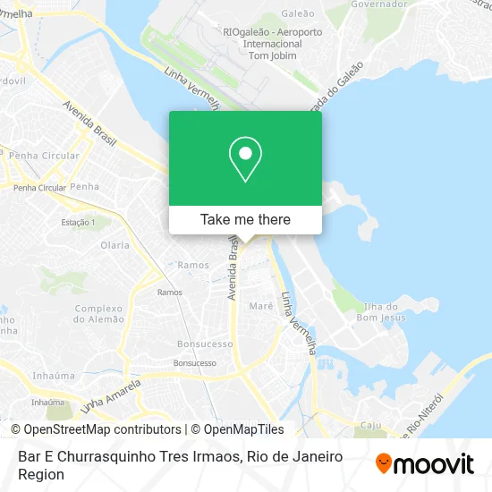 Bar E Churrasquinho Tres Irmaos map
