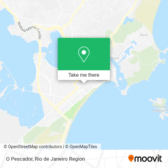 O Pescador map