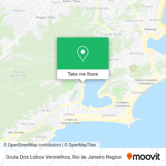 Gruta Dos Lobos Vermelhos map
