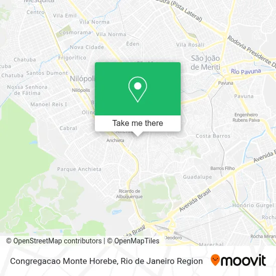Congregacao Monte Horebe map