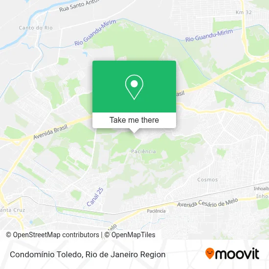 Condomínio Toledo map