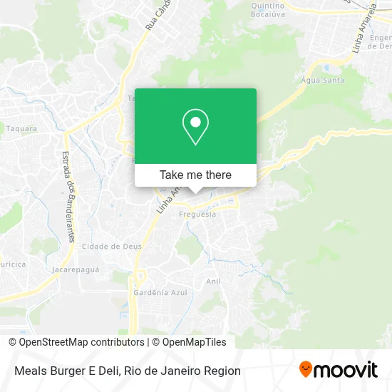 Meals Burger E Deli map