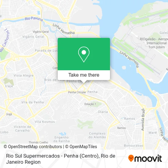 Rio Sul Supermercados - Penha (Centro) map