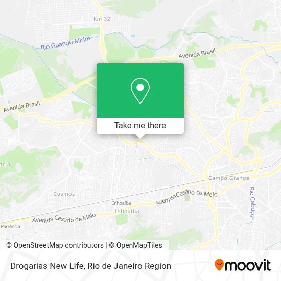 Drogarias New Life map