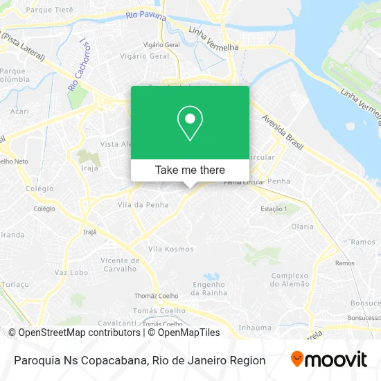 Paroquia Ns Copacabana map