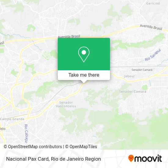 Nacional Pax Card map