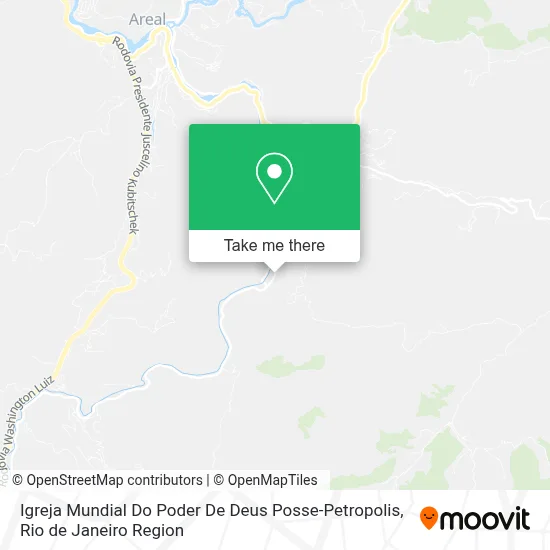Igreja Mundial Do Poder De Deus Posse-Petropolis map