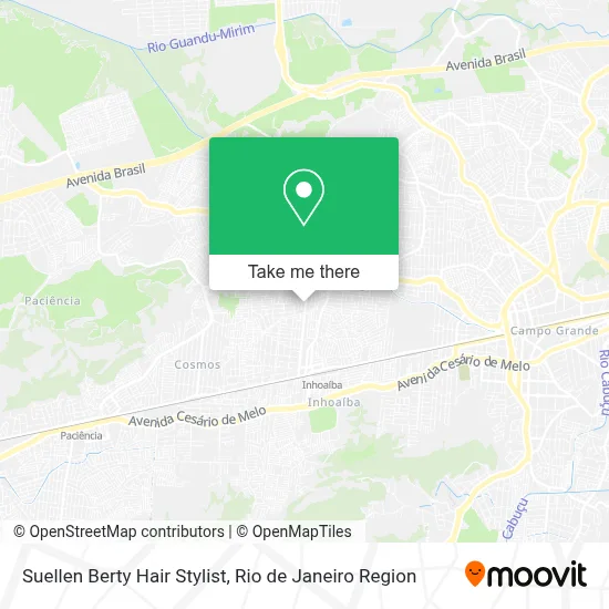 Suellen Berty Hair Stylist map