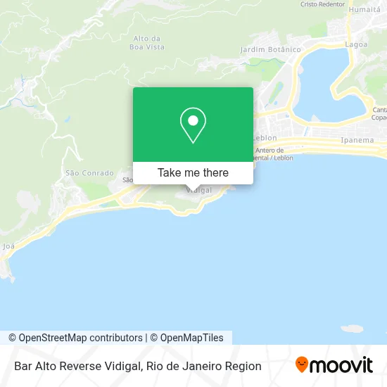Bar Alto Reverse Vidigal map