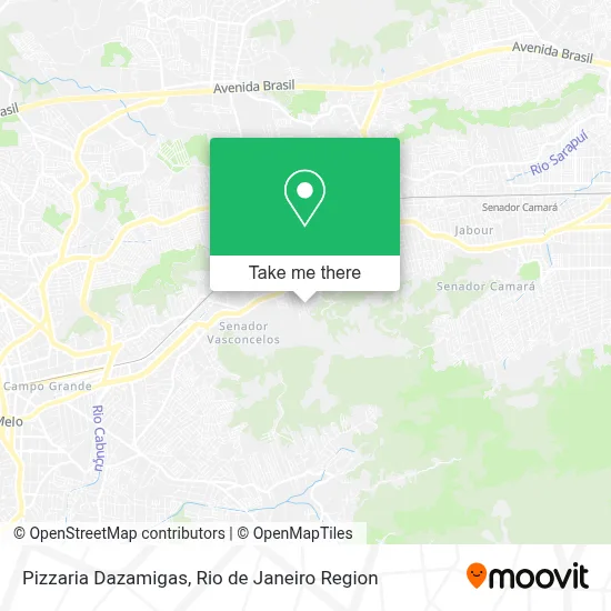 Pizzaria Dazamigas map