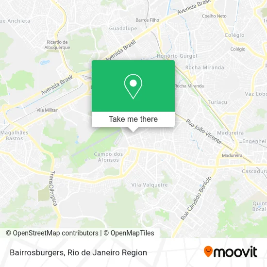 Bairrosburgers map
