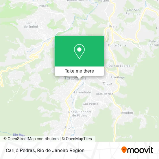 Carijó Pedras map
