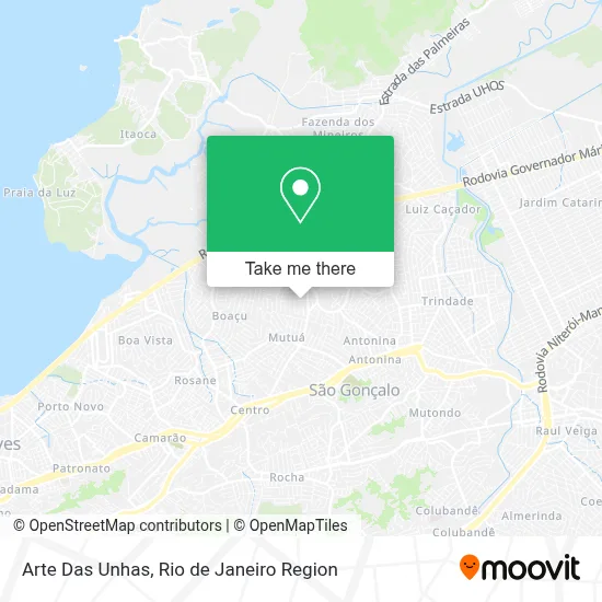 Arte Das Unhas map