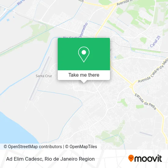 Ad Elim Cadesc map