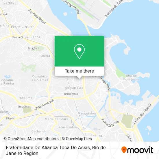 Fraternidade De Alianca Toca De Assis map