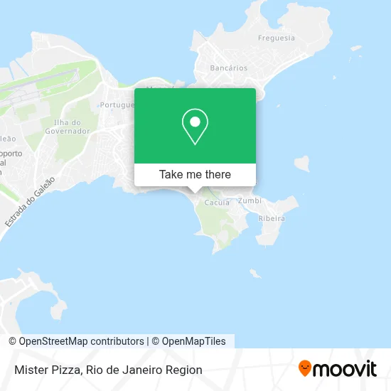 Mister Pizza map