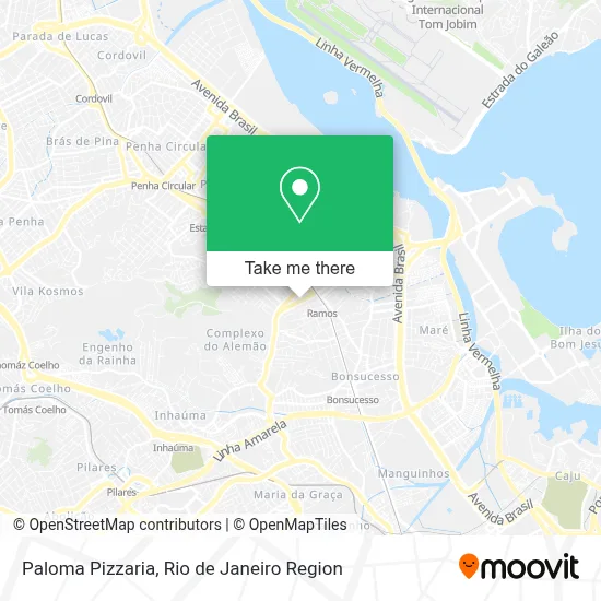 Paloma Pizzaria map