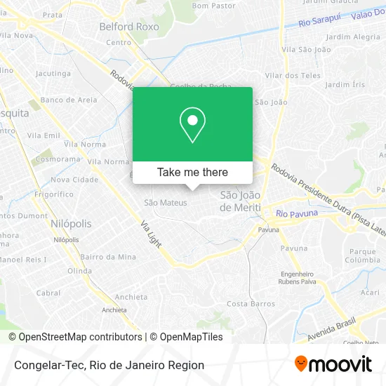 Congelar-Tec map
