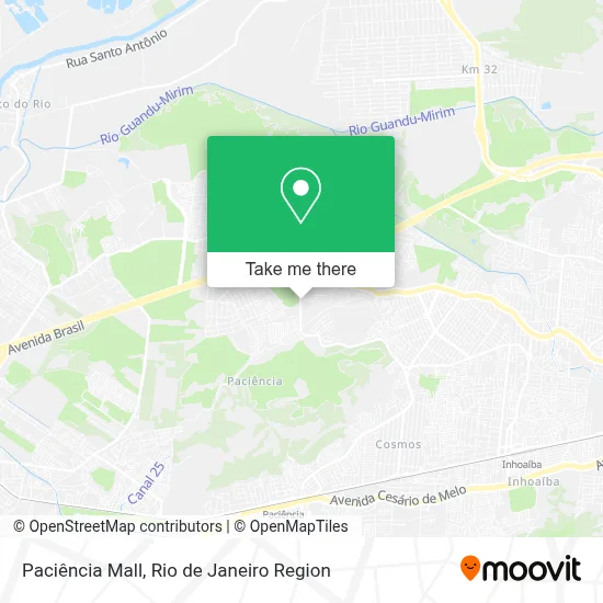 Paciência Mall map