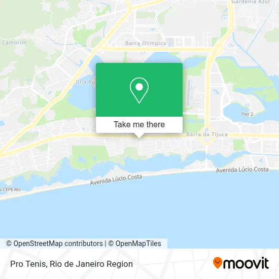 Pro Tenis map
