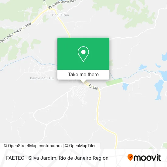 FAETEC - Silva Jardim map