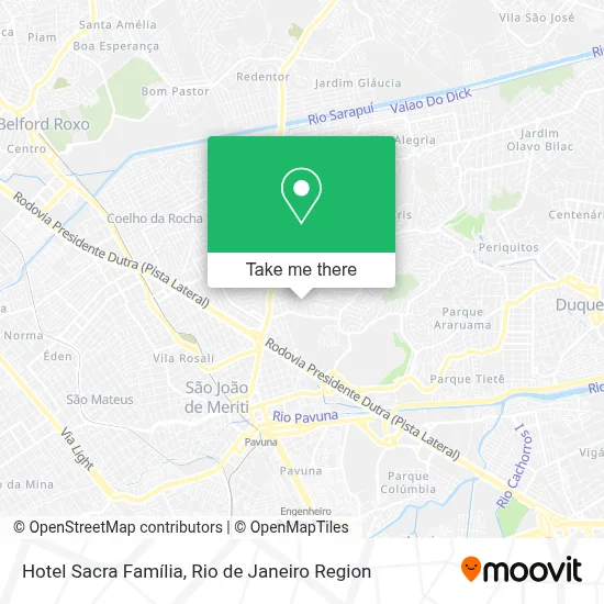 Hotel Sacra Família map