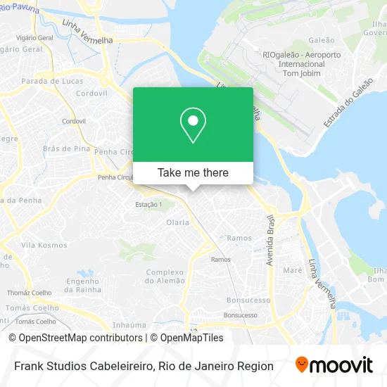 Frank Studios Cabeleireiro map