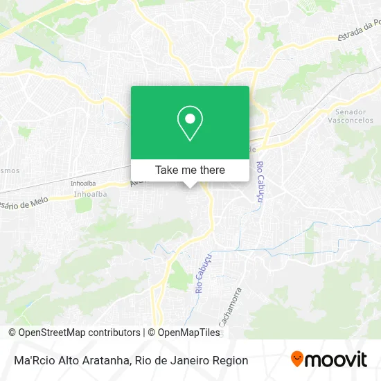 Ma'Rcio Alto Aratanha map