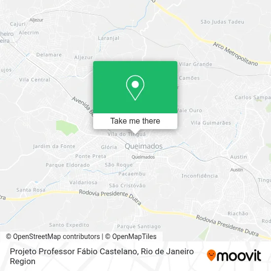Projeto Professor Fábio Castelano map