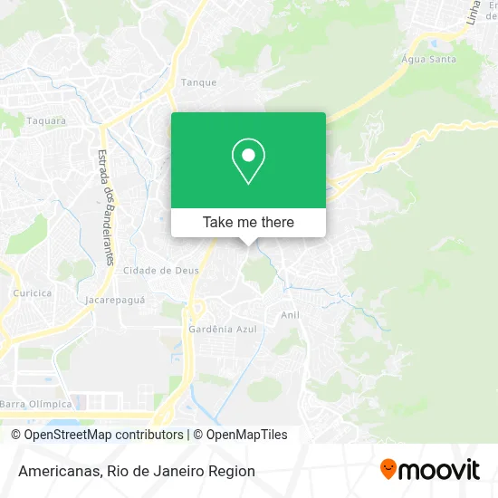 Americanas map