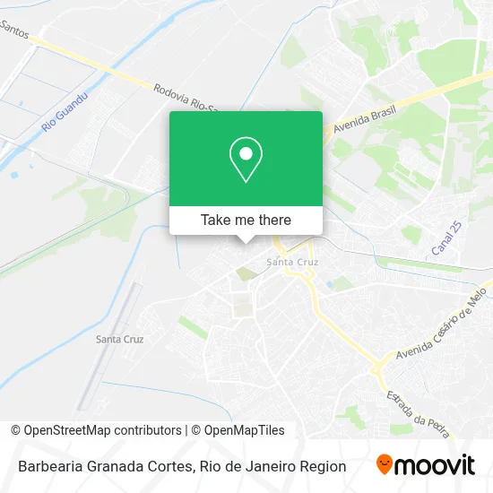 Barbearia Granada Cortes map