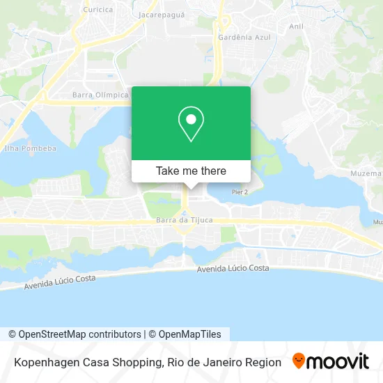 Kopenhagen Casa Shopping map