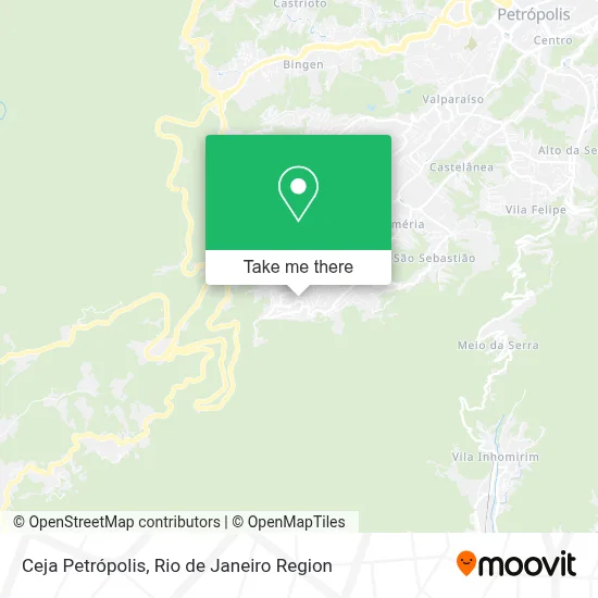 Ceja Petrópolis map