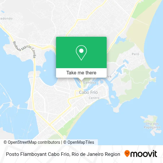 Posto Flamboyant Cabo Frio map