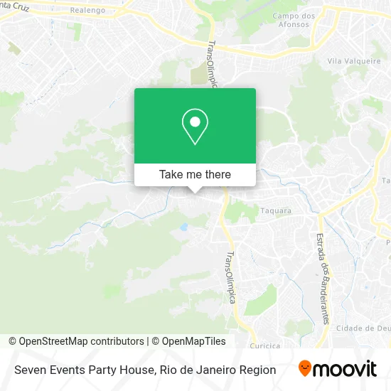 Seven Events Party House map