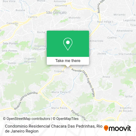 Condominio Residencial Chacara Das Pedrinhas map