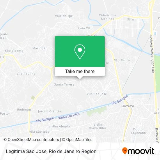 Legítima Sao Jose map