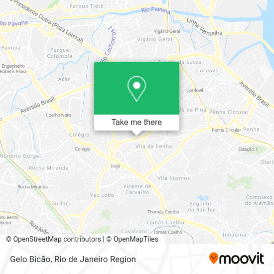 Gelo Bicão map