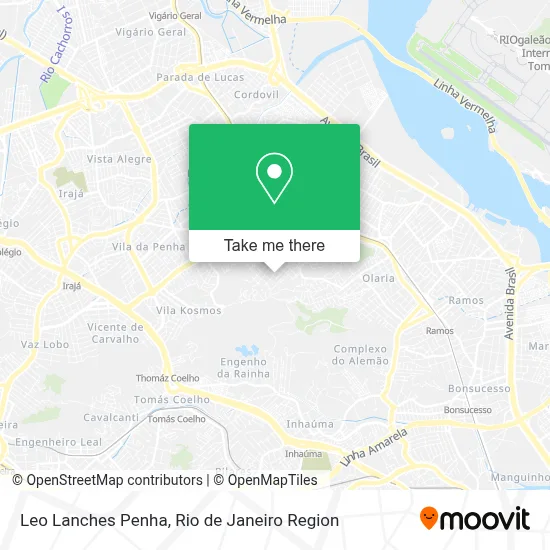 Leo Lanches Penha map
