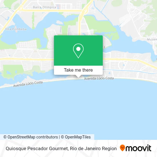 Quiosque Pescador Gourmet map