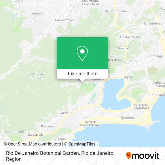 Rio De Janeiro Botanical Garden map