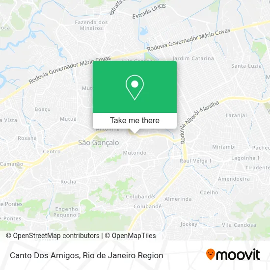 Canto Dos Amigos map