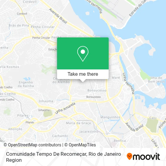 Comunidade Tempo De Recomeçar map