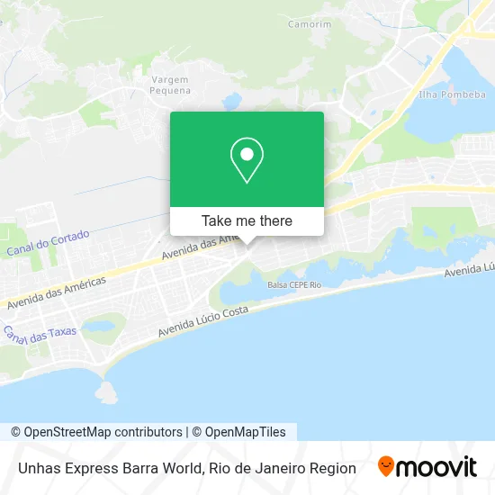 Unhas Express Barra World map