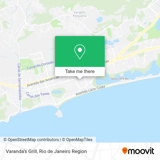 Varanda's Grill map